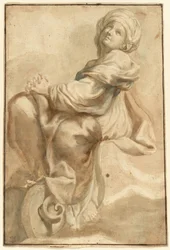 Sibylle assise