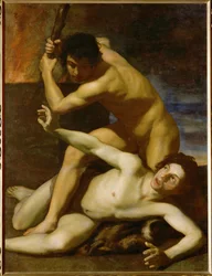 Caïn tuant Abel (peinture sur toile)