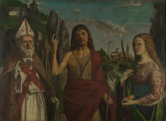 Saint Zénon, Saint Jean-Baptiste et une martyre