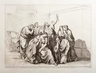 Brutus jure de venger la mort de Lucrèce et condamne la famille des Tarquins de Rome