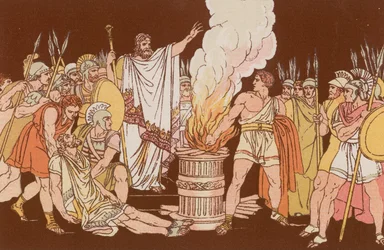 Mutius Scævola devant Lars Porsenna