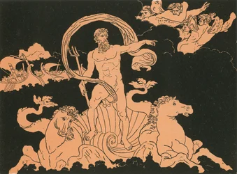 Neptune calmant les vagues