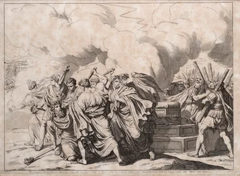 Romulus assassiné par les sénateurs, 1818