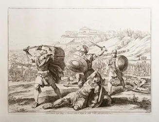 La bataille entre les Horaces et les Curiaces