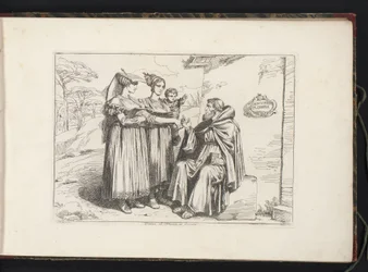 Deux femmes de Frascati et un ermite