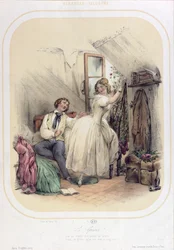 Illustration pour la chanson Le Grenier par Pierre Jean de Béranger (1780-1857)
