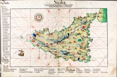 Carte de la Sicile