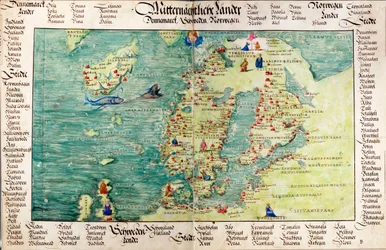 Carte de la Scandinavie