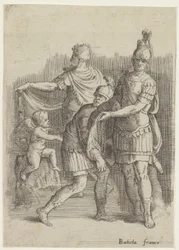 Trois soldats et un putto
