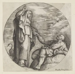 La religion console un pauvre vieil homme