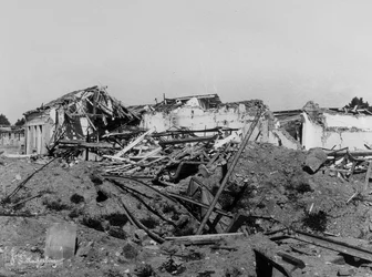 Les bombardements de Sermide : bâtiments endommagés pendant la Seconde Guerre mondiale
