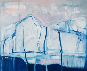Abstraction du glacier bleu