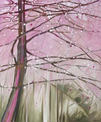 Une forêt rose de rêve