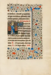 Saint Vincent avec un livre et une palme