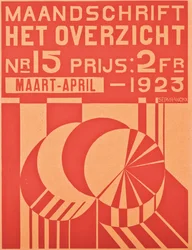 Couverture du numéro de mars-avril 1923 du magazine "Het Overzicht", 1923