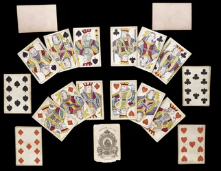 Jeu de cartes, vers 1835-1840