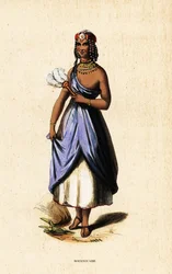 Femme kanouri musulmane de Borno, Nigeria