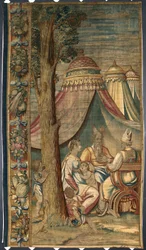 Moïse avec Jethro et Sephora Tapisserie par Dionys Martensz d