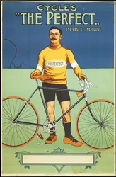 Affiche publicitaire pour la bicyclette The Perfect, 1895