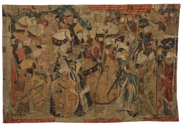 Tapisserie, Alexandre le Grand recevant la soumission des rois de Chypre, peut-être de Tournai