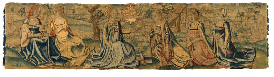 Tapisserie, La Princesse et son prétendant, peut-être de Bruxelles