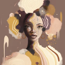 Résumé : Femme à la mélanine