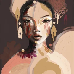 Portrait abstrait d