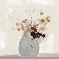 Composition florale aux tons doux
