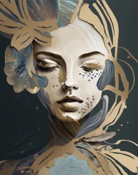 Fleur dorée sereine