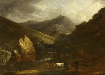 Paysage de montagne avec vue sur Snowdon