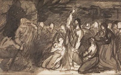 Étude du Christ ressuscitant Lazare