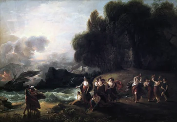 Réception de Télémaque et Mentor par Calypso, 1801
