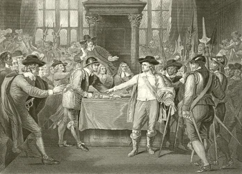Oliver Cromwell dissolvant le Long Parlement