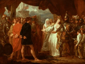 La reine Philippa intercède pour la vie des bourgeois de Calais