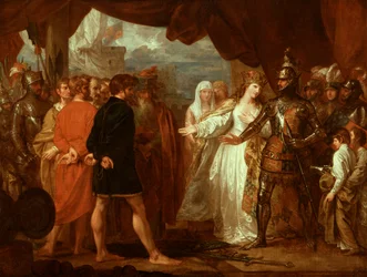 La Reine Philippa intercédant pour la vie des bourgeois de Calais, 1788