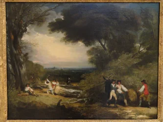 Bûcherons dans le parc de Windsor