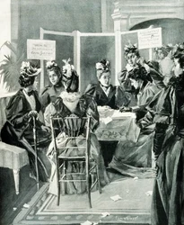 "Signez la pétition pour le suffrage égal" pub. 1894 (lithographie)