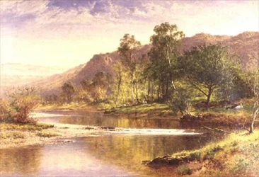 La rivière se jetant dans Derwentwater