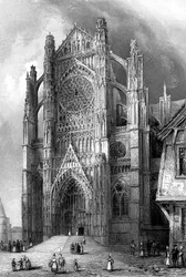 Le transept sud de la cathédrale de Beauvais, France, 1836