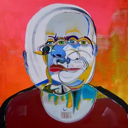 Mythe 7, 2021 (huile et acrylique sur toile)