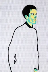 Passager 6, 2020 (acrylique sur papier japonais sérigraphié)
