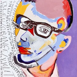 Surportrait : Kurt Cobain  Yves Saint-Laurent, 2019 (oil on canvas)