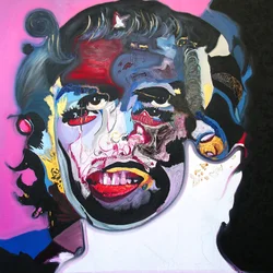 Surportrait : Marilyn Monroe  Che Guevara, 2003 (huile sur toile)