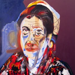 Surportrait : Simone Veil, 2020 (huile sur toile)