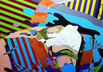 Surportrait : Yohan Vallée, danseur 2, 2020 (oil on canvas)