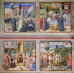 Épisodes de la vie de saint Augustin, 1463-65