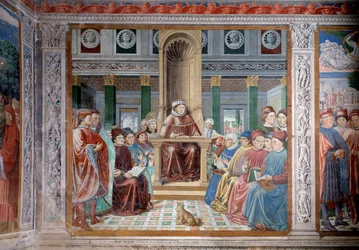 La vie de Saint Augustin : Saint Augustin enseignant à Rome