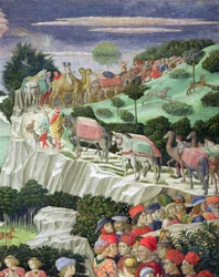 Procession de Melchior, de la Chapelle des Mages (détail)