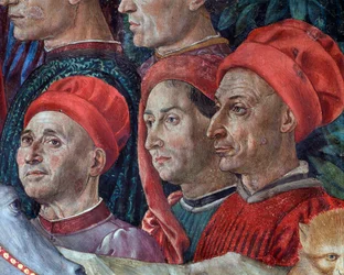 Le voyage des Mages (détail des visages dans le cortège des Mages)