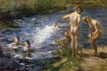 Garçons à la rivière